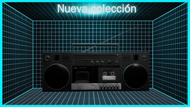 Cartel 3D en una pantalla