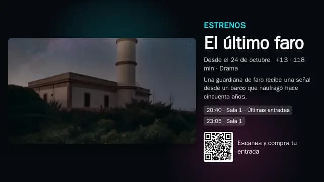 Estrenos en una pantalla
